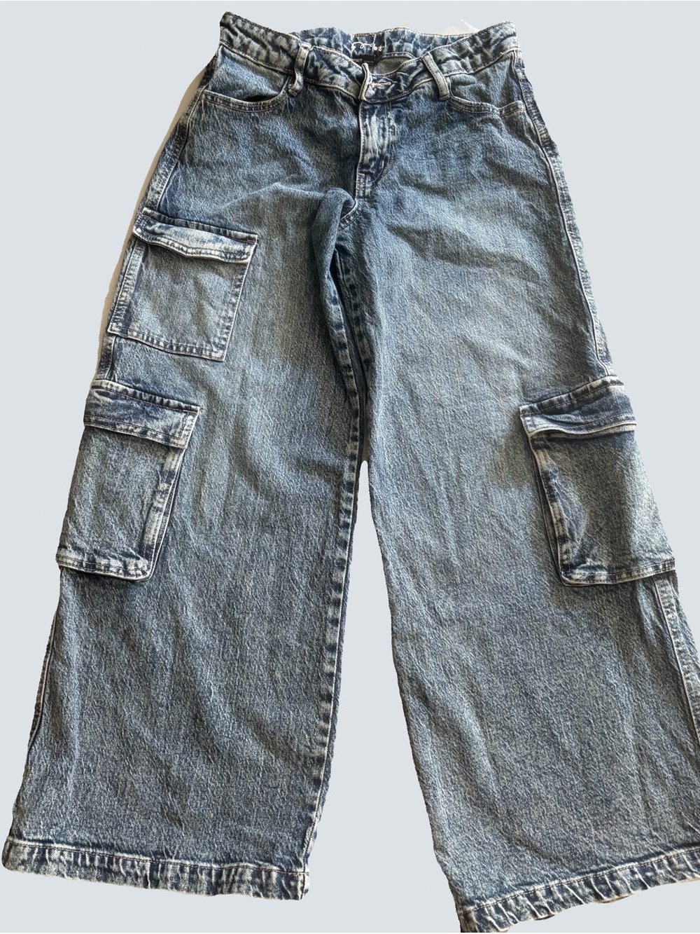 Girls cargo jeans Art class Light Blue Wide-Leg